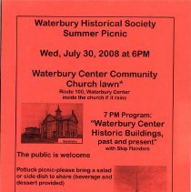 Waterbury Historical Society