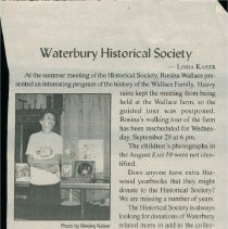 Waterbury Historical Society