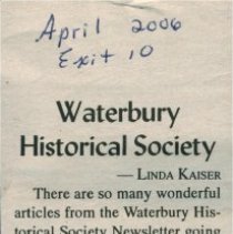 Waterbury Historical Society