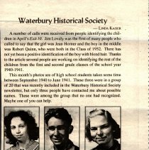 Waterbury Historical Society