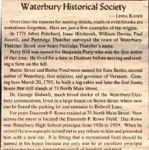 Waterbury Historical Society