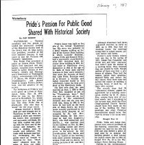 Waterbury Historical Society