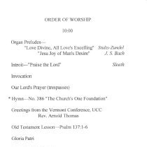 "The White Meeting House" United Church of Christ.