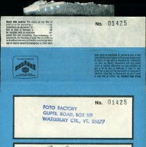 Photo envelope with negative