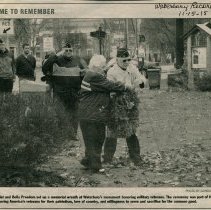 Memorial Wreath At Waterbury Monuments