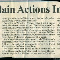 Lowcock, Dale - "Police Explain Actions in Shooting"