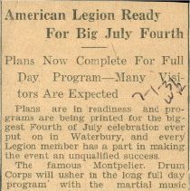 Waterbury 4th of July Celebration - 1931