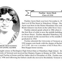 Pauline Ayers Slack - Waterbury High School Oldest Living Alumni