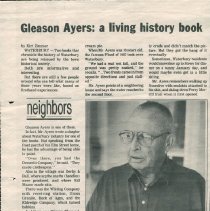"Gleason Ayers: A Living History Book"