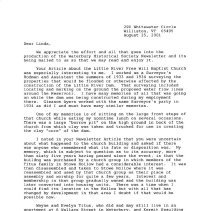 Letter from Charles J. Adams to Linda Kaiser of the WHS