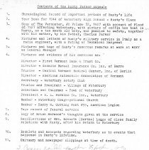 "Contents of The Rusty Parker Capsule"