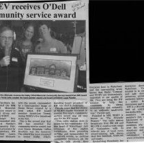 "WDEV Receives O'Dell Community Service Award"