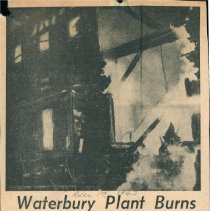"Waterbury Plant Burns"