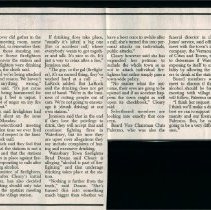 "Issue of Firefighters Drinking Divides Town"