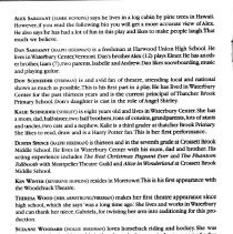 "Woodchuck Theatre Co.,  The Best Christmas Pageant ever"