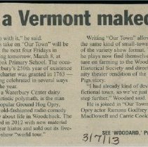 "Our Town" Gets a Vermont Makeover"