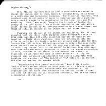 "Legion History Traced For Historical Society"