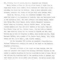 "Grand Regents -  Court S., Theresa. #551. C>D> of A."