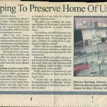 "Waterbury Hoping To Preserve Home of Union Doctor"