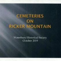 "Cemeteries on Ricker Mountain"