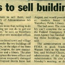 "State Wants To Sell Buildings To Town"