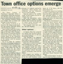 "Town Office Options Emerge"