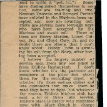 "Harry Cutting's Weekly Letter To Men In Service"