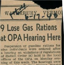 "9 Lose Gas Rations At OPA Hearing Here"