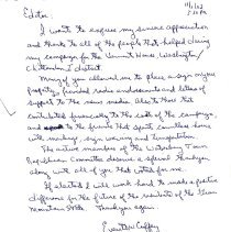 Letter to the Editor - Thank you note