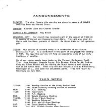 "An Order of Worship Used By A Congregational Church in Colonial America"