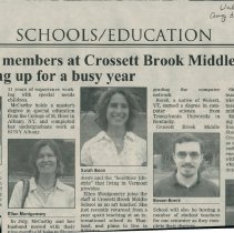 New Staff Members at Crossett Brook Middle School"