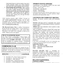 Crossett Brook Middle School - "Middle Ground" Newsletter