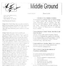 Crossett Brook Middle School - "Middle Ground" Newsletter