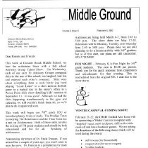 Crossett Brook Middle School - "Middle Ground" Newsletter