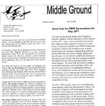 Crossett Brook Middle School - "Middle Ground" Newsletter