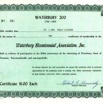 "Waterbury Bicentennial Association Inc."