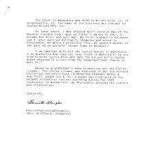 Letter to Mrs. Francis Spaulding