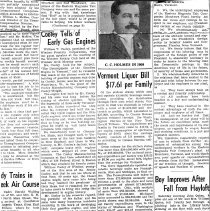 "Cooley Tells Of Early Gas Engines"