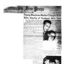 "Young Moretown Mother Charged with Rifle Slaying of Husband After Spat"