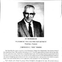 In Memoriam - Cornelius C. "Neil" Fisher