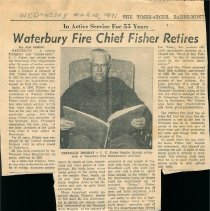 "Waterbury Fire Chief Fisher Retires"