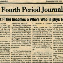"Dwight Fiske Becomes A Who's Who In Phys Ed"