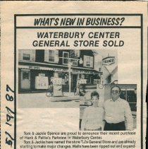 "Waterbury Center General Store Sold"