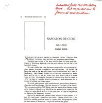 "Napoleon DeGuise - 1894-1950"