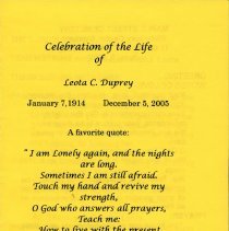 "Leota Esther Duprey"