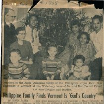 "Philippine Family Finds Vermont Is God's Country"