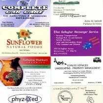 Waterbury Area Business Cards