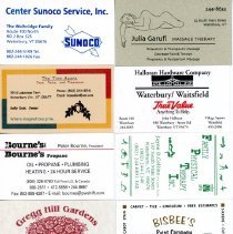 Waterbury Area Business Cards