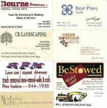 Waterbury Area Business Cards