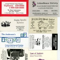 Waterbury Area Business Cards